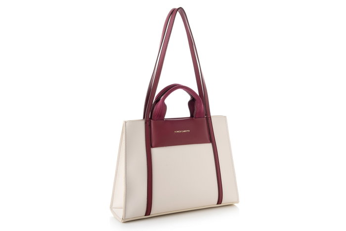 Vince Camuto Bolso Tote Umbria - Crema, Rojo Claret Vince Camuto Bolso Tote Umbria - Crema, Rojo Claret